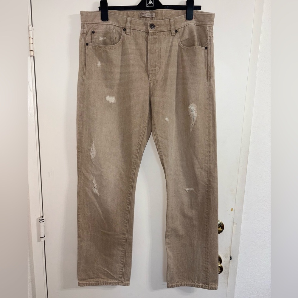 Banana Republic Men’s Heritage Collection Beige Denim Jeans Size 36x32